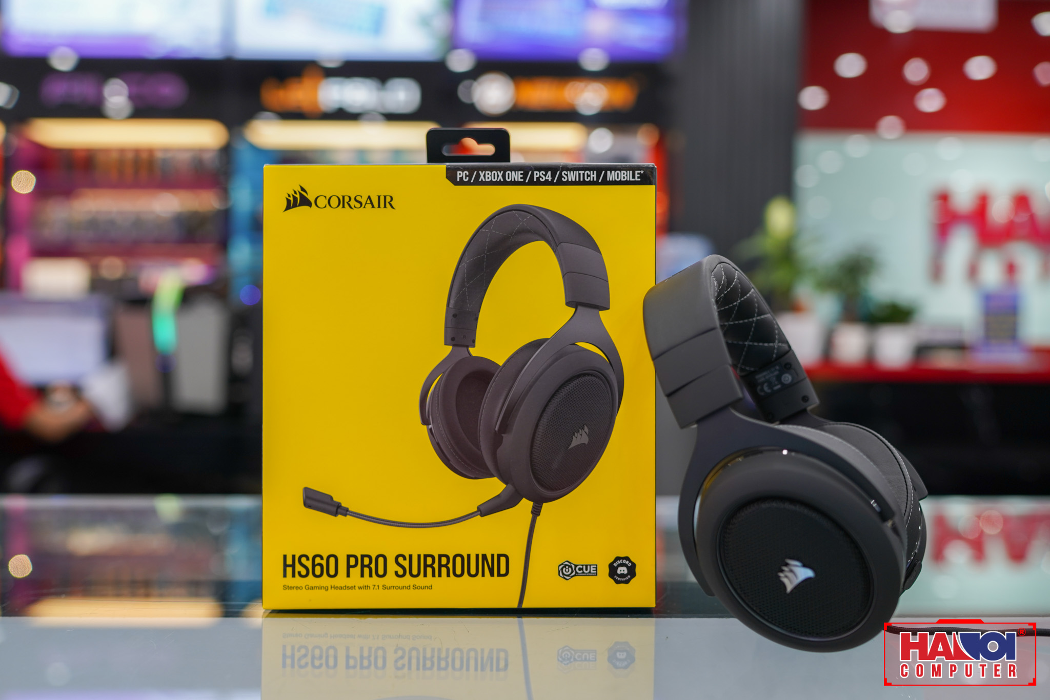 Tai nghe Gaming Corsair HS60 Surround 7.1 Carbon